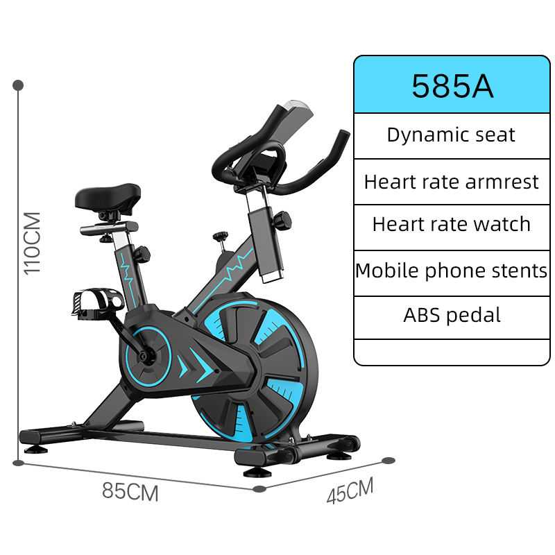 BSKEN Sepeda Statis Gym Spinning Bike Adjustable with Speedometer - 585A