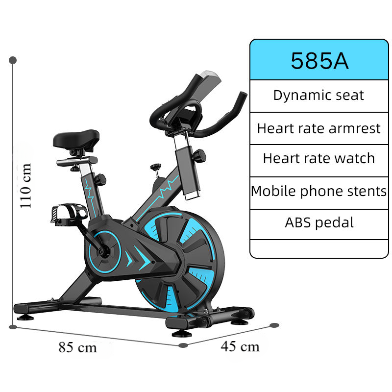 BSKEN Sepeda Statis Gym Spinning Bike Adjustable with Speedometer - 585A