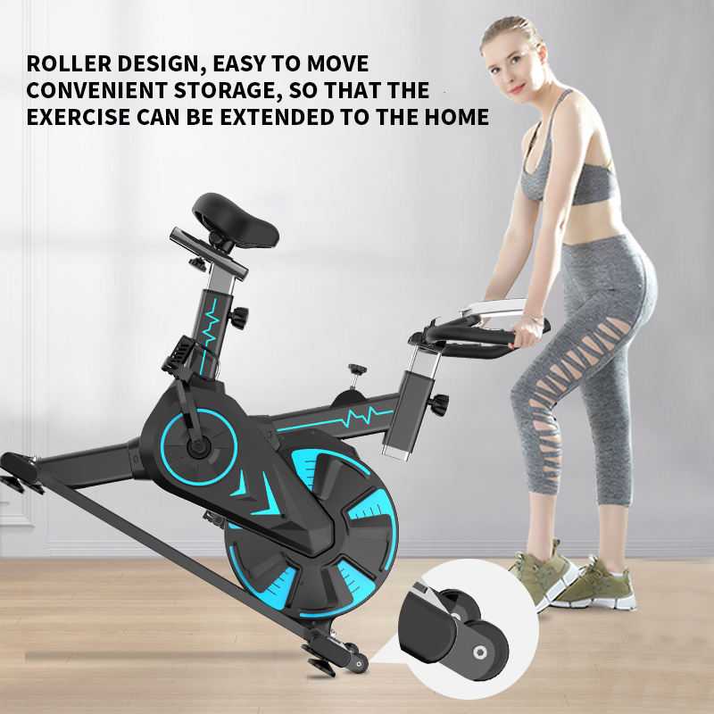 BSKEN Sepeda Statis Gym Spinning Bike Adjustable with Speedometer - 585A