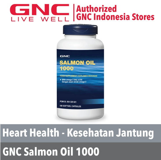 Gnc Salmon Oil 1000 - 180 Kapsul Lunak (133971)