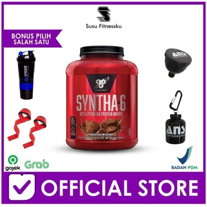 BSN Syntha 6 5 Lb BSN Syntha-6 5 Lb Protein Time Release - Vanila, Bonus Shaker