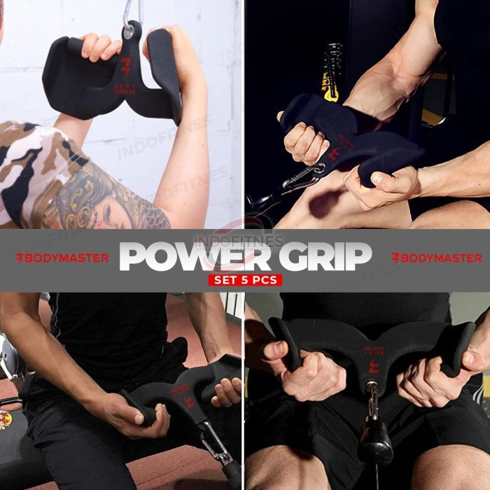 BODYMASTER Power Grip Cable Pulley A255 Lat pull down Handle Home Gym - TOPED