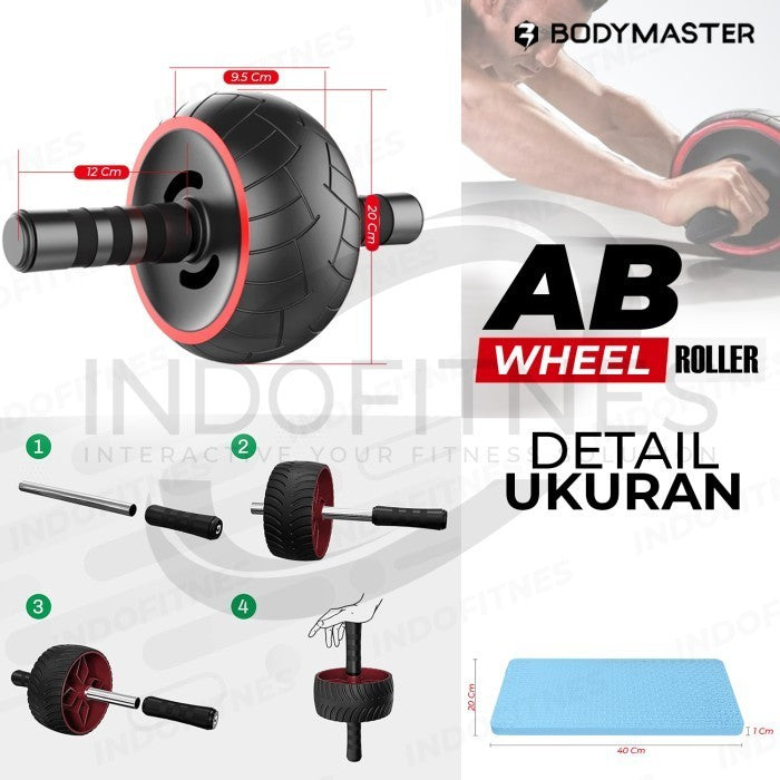BODYMASTER Speed Abs BM-R012 AB Wheel Roller - Fitness Gym