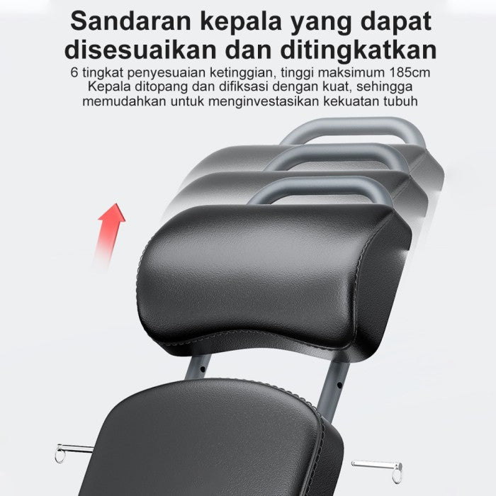 OneTwoFit Sit Up Bench Adjustable Folding Fitness Bench Dumbbell Weight Bench Home Fitness