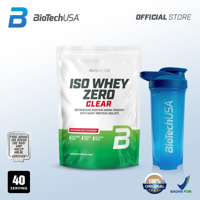 Biotech - Iso Whey Zero Clear Protein 1000 gram - watermelon