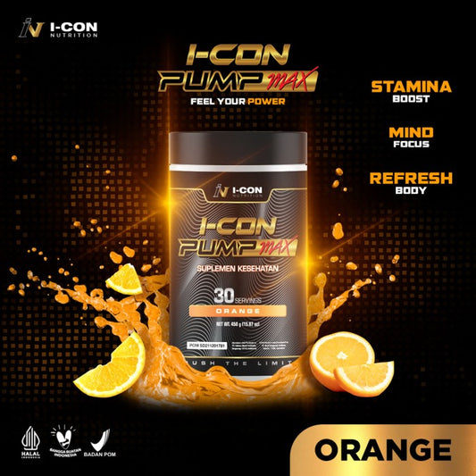 Icon Pump Max - Pre Workout Energy and Stamina Booster - Tanpa Shaker
