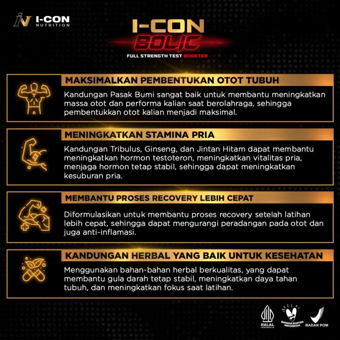 Icon Bolic - Bentuk Otot Lebih Kuat dan Stamina Tahan Lama