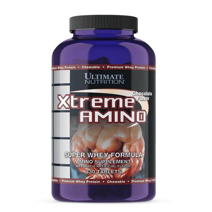 Ultimate Nutrition Xtreme Amino 1500mg suplemen fitness / suplemen gym / suplemen protein penambah massa otot - Banana, 330 tabs