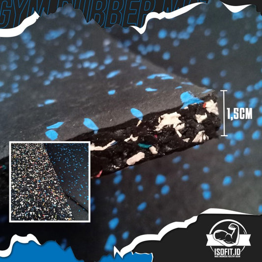Composite Gym Rubber Floor Mat / Karpet Lantai Karet Gym - COMPOSITE 1,5CM