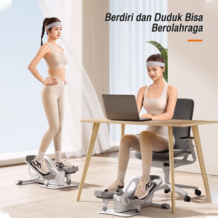 OneTwoFit Mini Exercise Bike Stepper Elips Sepeda Statis Portable Elliptical Bike Gym Home Fitness