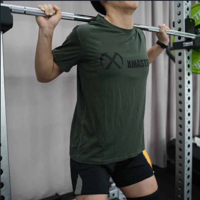 XMASTER Sport TSHIRT Baju Olahraga Gym Training Fitness Running Lightweight SweatWicking Breathable - Brown, M - Brown, M