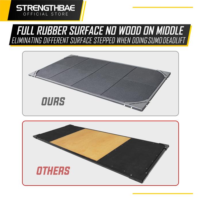 Deadlift Platform STRENGTHBAE Weightlifting Gym Mat Rubber Mats Floor