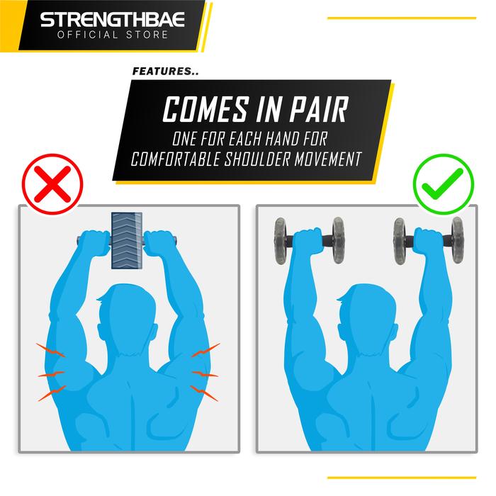 Ab Roller STRENGTHBAE Abs Roller Abdominal Wheel Wheels Sit Up Sixpack