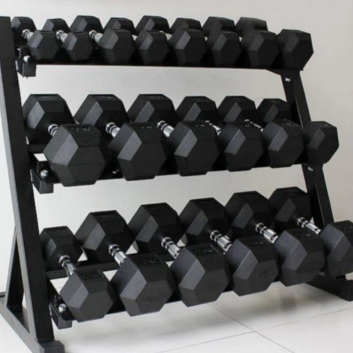 Dumbbell 2,5-15kg 3set dan 4rack dumbbell