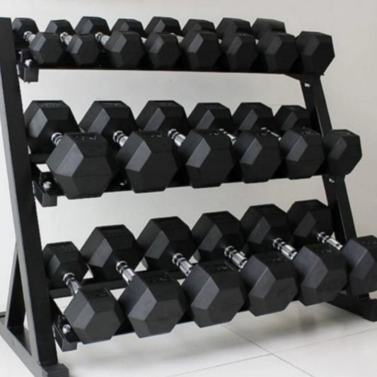 Dumbbell 2,5-15kg 3set dan 4rack dumbbell