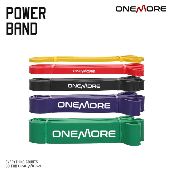 *CLEARANCE * ONE MORE Premium Latex Power Resistance Pull Up Band - Merah