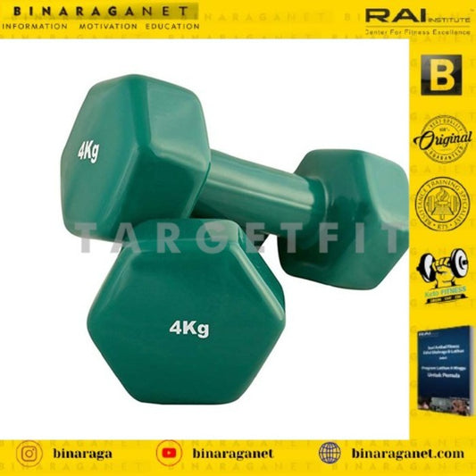 VINYL DUMBBELL 4KG IRON BULL