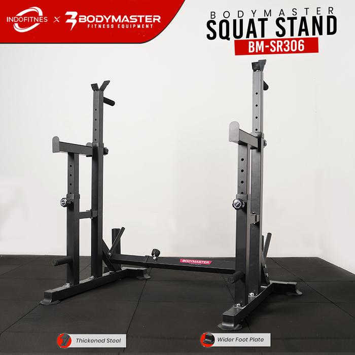 BODYMASTER Squat Stand BM-SR306, Squat Rack Bench Press Home Gym Barbell Tiang Workout