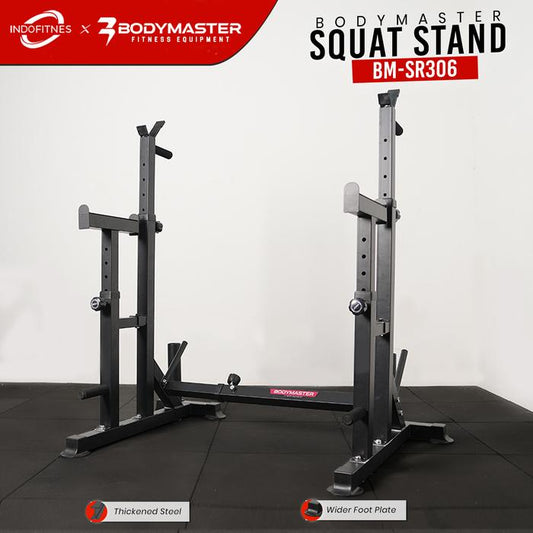 BODYMASTER Squat Stand BM-SR306, Squat Rack Bench Press Home Gym Barbell Tiang Workout