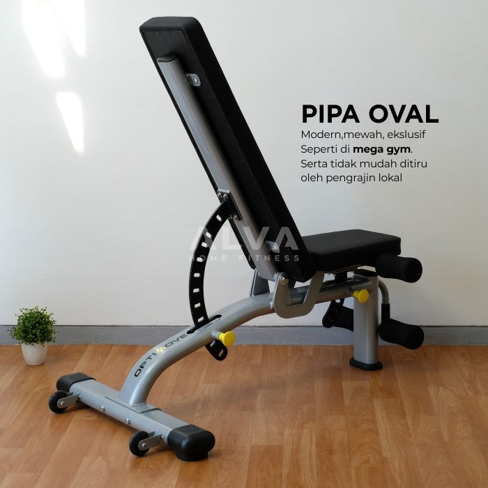 [BE-02] OPTIMOVE Adjustable Bench - Bangku SIt Up Bench Press