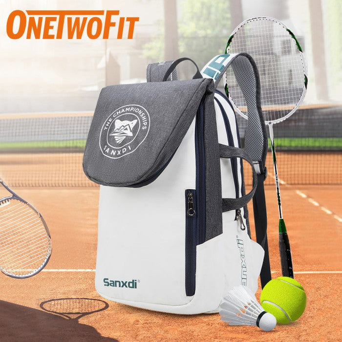 OneTwoFit Tas Ransel Badminton Ransel Raket Multifungsi  Foldable Tas