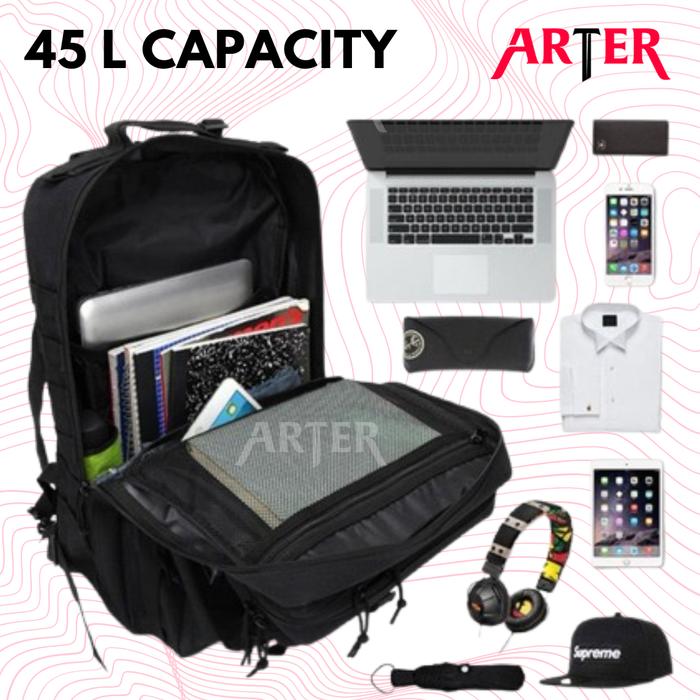 ARTER HEAVY DUTY Backpack Ransel Tas Gym Travel Gym Bag Backpack 45L Cordura 900D Waterproof