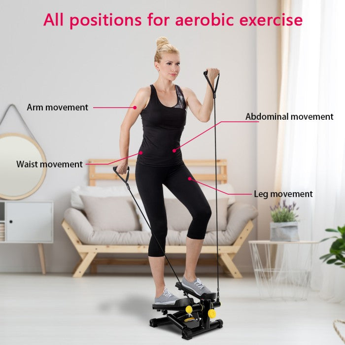 Onetwofit Stair steppers Steppers tangga bisu alat olahraga - Hitam