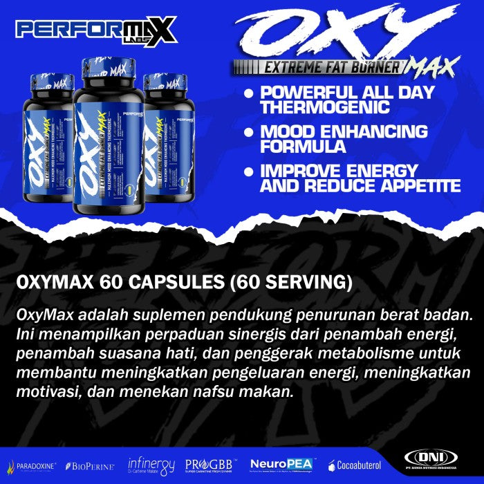 OXYMAX EXTREME FAT BURNER 60 CAPSULES (60 SERVING)