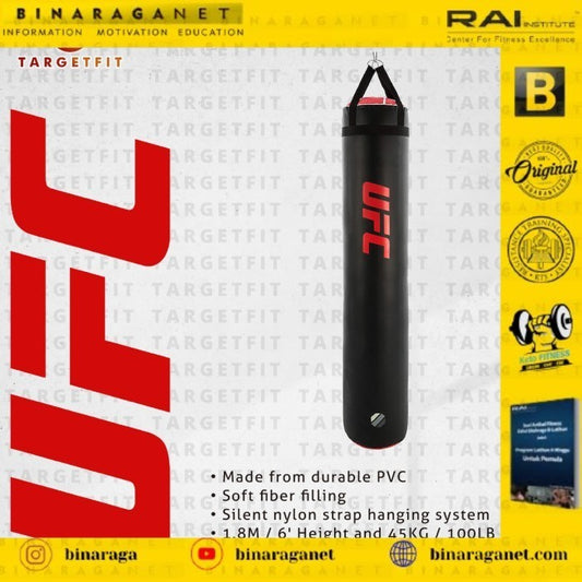 UFC PRO THAI DROP BAG 100LB - Hitam / SAMSAK TINJU / BOXING