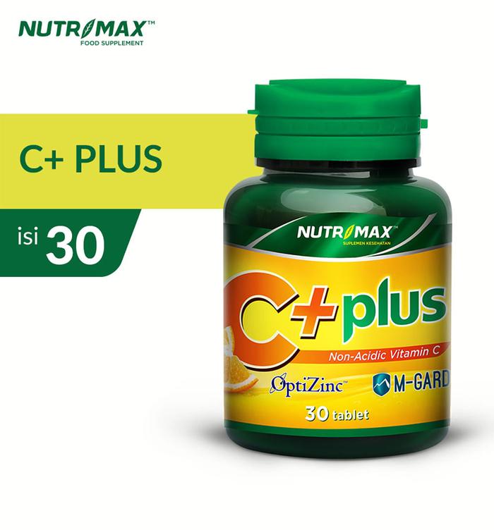 Nutrimax C+ Plus - Vitamin Vit C Imunitas Daya Tahan Tubuh Antioksidan Kesehatan Kulit Imunitas Kolagen Kalsium