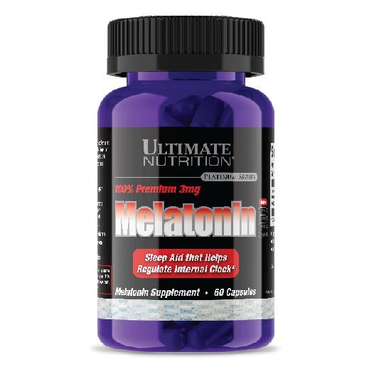 Ultimate Nutrition Melatonin 60Caps / Suplemen Gym/ Suplemen untuk pemulihan tubuh protein  shake