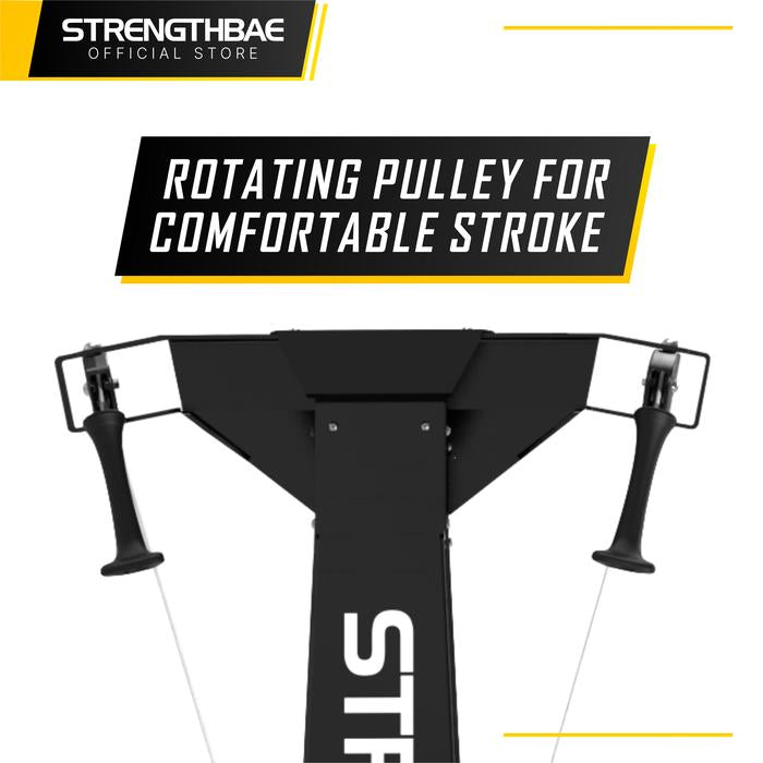 Ski Trainer STRENGTHBAE Crossfit Commercial Grade Ski Machine Air Bike