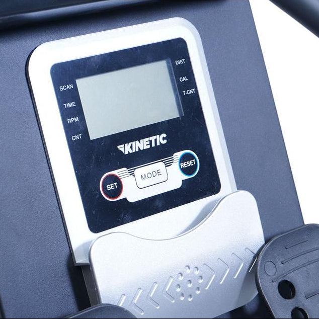 Kinetic Water Rowing Machine - Abu-Abu Alat Fitness Dayung Peralatan Gym Besar Perlengkapan Fitnes Indoor Static Rowing