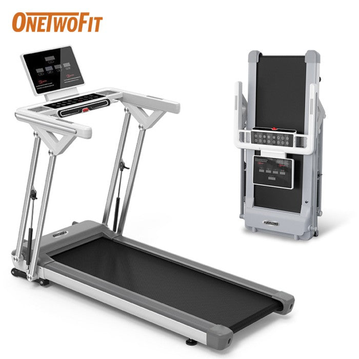 OneTwoFit Treadmill Listrik 3.5HP Alat Fitness Treadmill Auto Incline Multifungsi Treadmill
