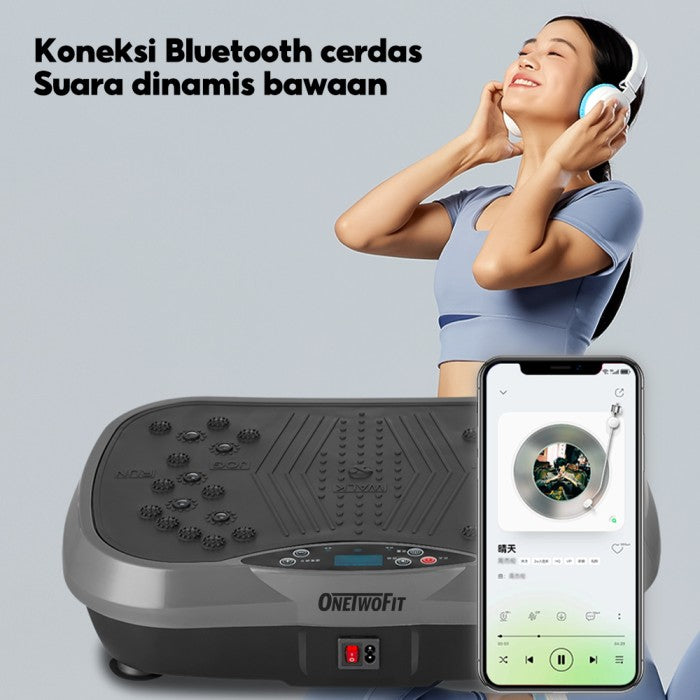 OneTwoFit Slim Vibration Machine Alat Pijat Elektrik Alat Pelangsing Home Fitness Machine