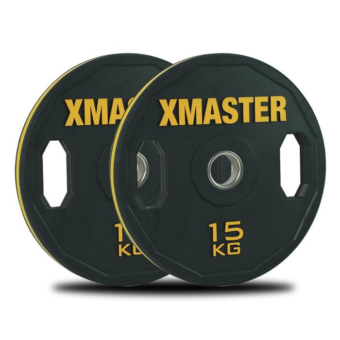 XMASTER Hand Grip Plates Rubber Weight Plate Fitness CrossFit Training Powerlifting ROGUE ELEIKO - 10kg Sepasang