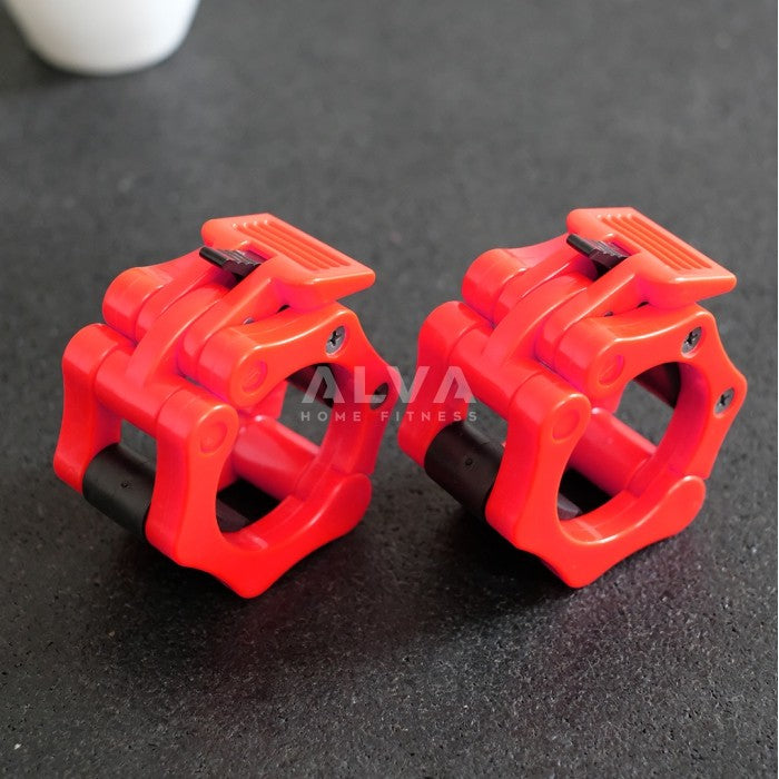 [5CM] Jepit Pengunci Barbell / Barbel Olympic Bar Lock Collars MERAH
