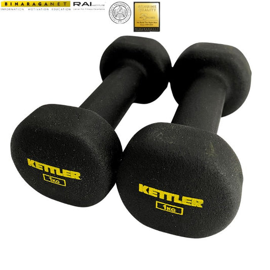 KETTLER Neoprene Dumbbell (2kg/Pair) Black 701-200