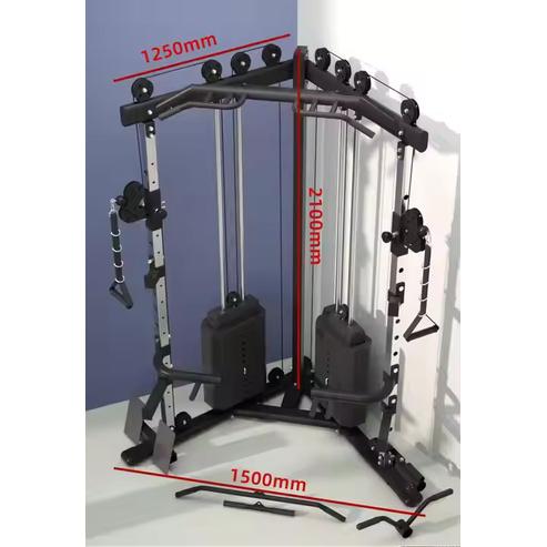 DUAL CABLE CROSSOVER KUALITAS PREMIUM ORIGINAL IMPORT functional trainer Cablecrosover multi power rack USAFIT  UF1017