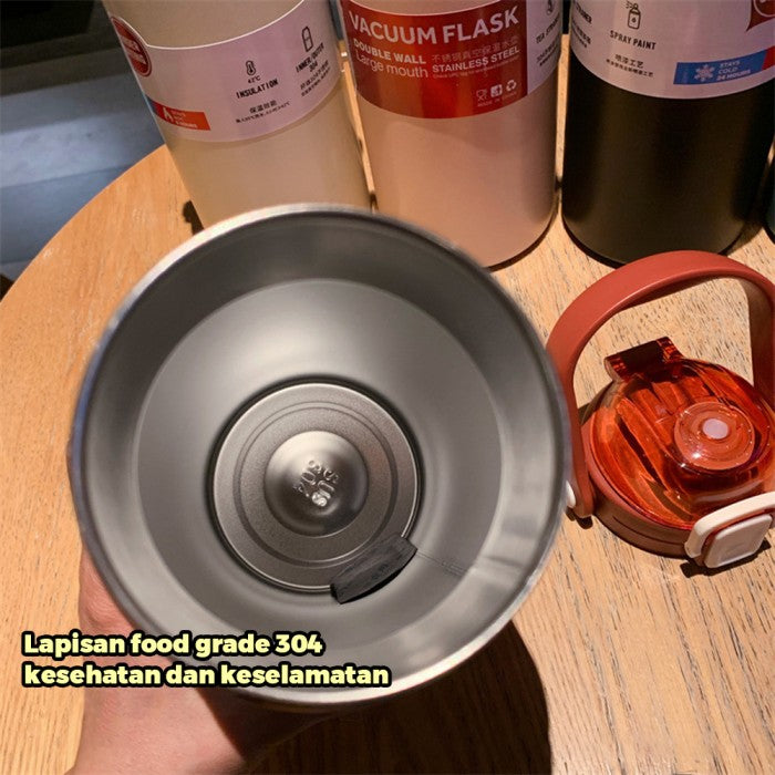 OneTwoFit Vacuum Cup Termos Stainless Steel water bottle Minum Dengan