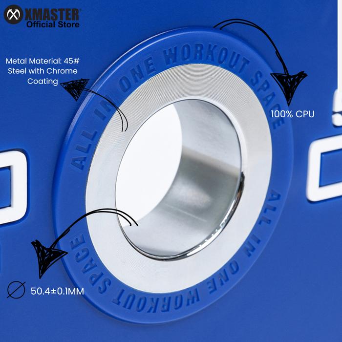 XMASTER CPU Grip Plates 5-20kg Alat Angkat Beban Fitness Gym Rumah CrossFit Training Powerlifting Dengan Pegangan Ergonomis - 5kg Pair