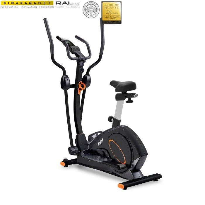 X2FIT CX-9+ Ergocross with Chair Black Sepeda Statis