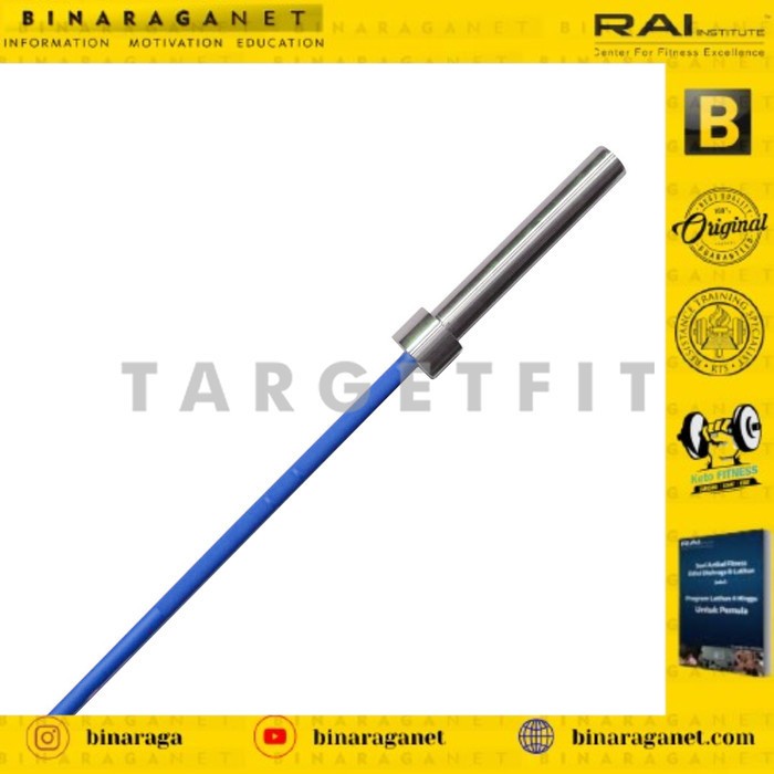 TARGET OLYMPIC CERAKOTE LONG BAR 20Kg - 1000lbs BLUE