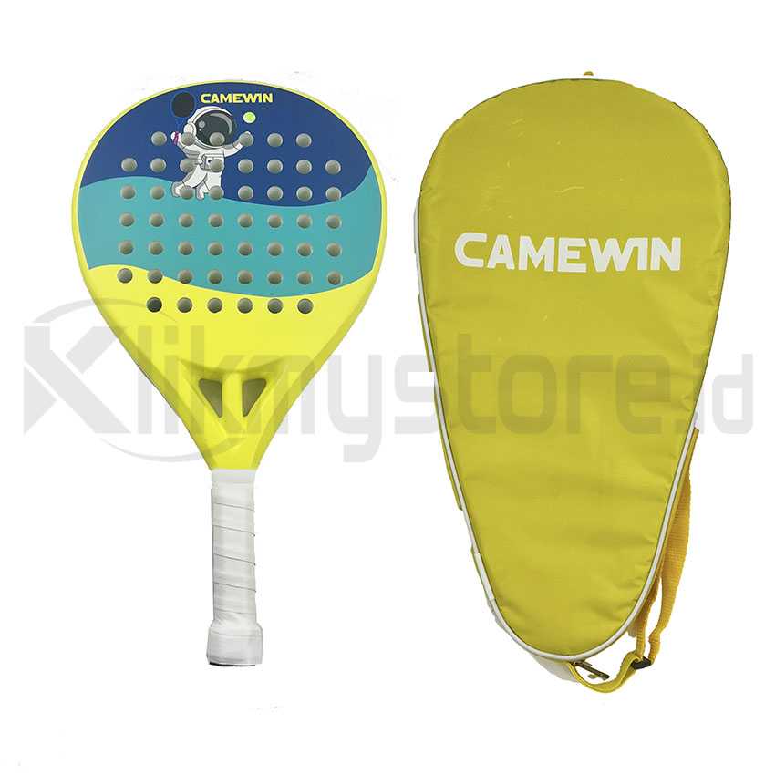 Camewin Padel Racket Tenis Soft EVA Carbon Tennis Raket Paddle Dewasa