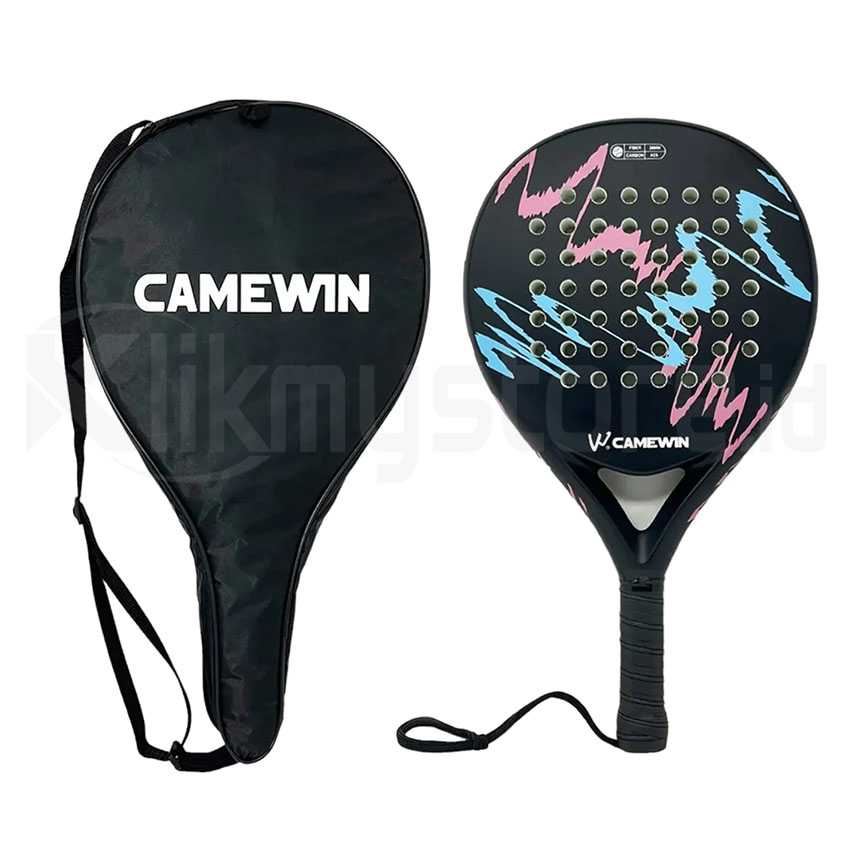 Camewin Padel Racket Tenis Soft EVA Carbon Tennis Raket Paddle Dewasa