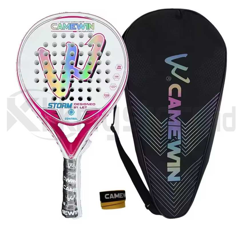 Camewin Padel Racket Tenis Soft EVA Carbon Tennis Raket Paddle Dewasa