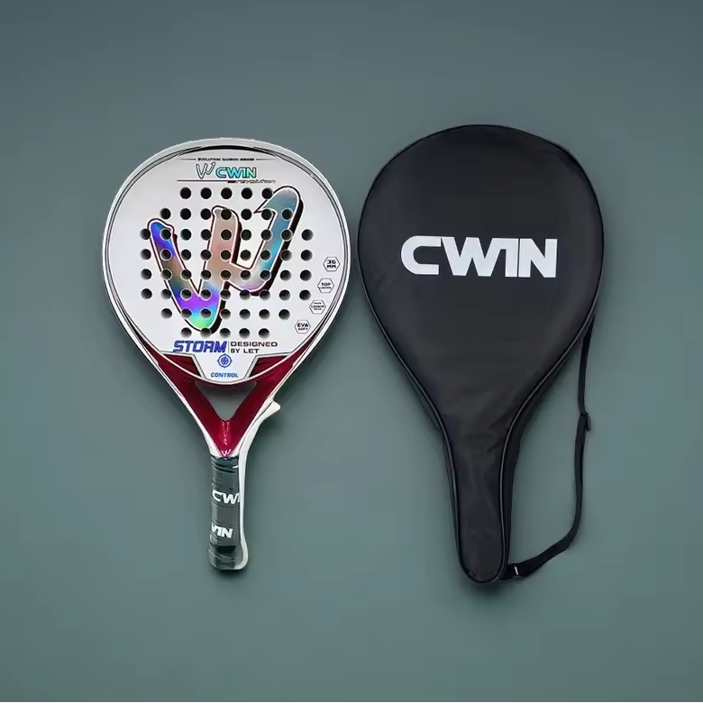 CWIN Raket Padel Teardrop Carbon Fiber 3.6cm Thickness 350g - 6357
