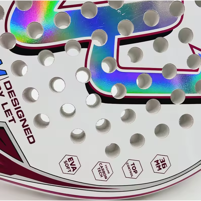 CWIN Raket Padel Teardrop Carbon Fiber 3.6cm Thickness 350g - 6357
