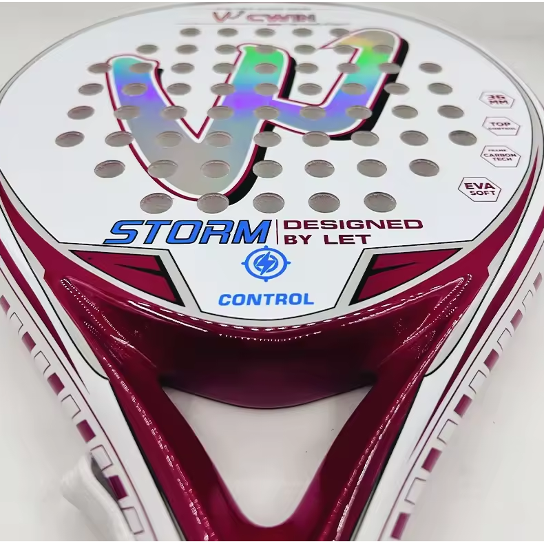 CWIN Raket Padel Teardrop Carbon Fiber 3.6cm Thickness 350g - 6357