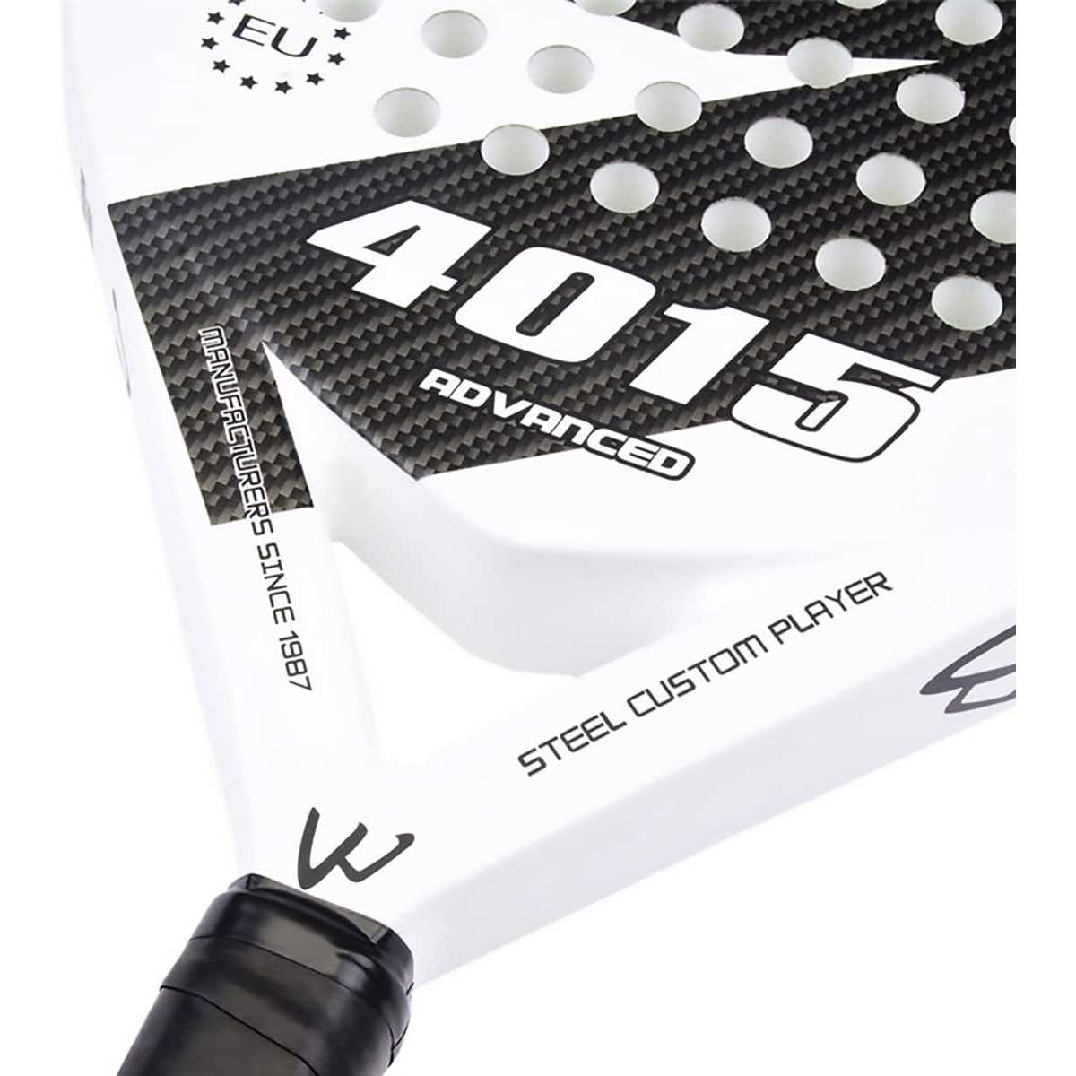 CWIN Raket Padel Round Carbon Glass Fiber 3.8cm Thickness 360g - 4015